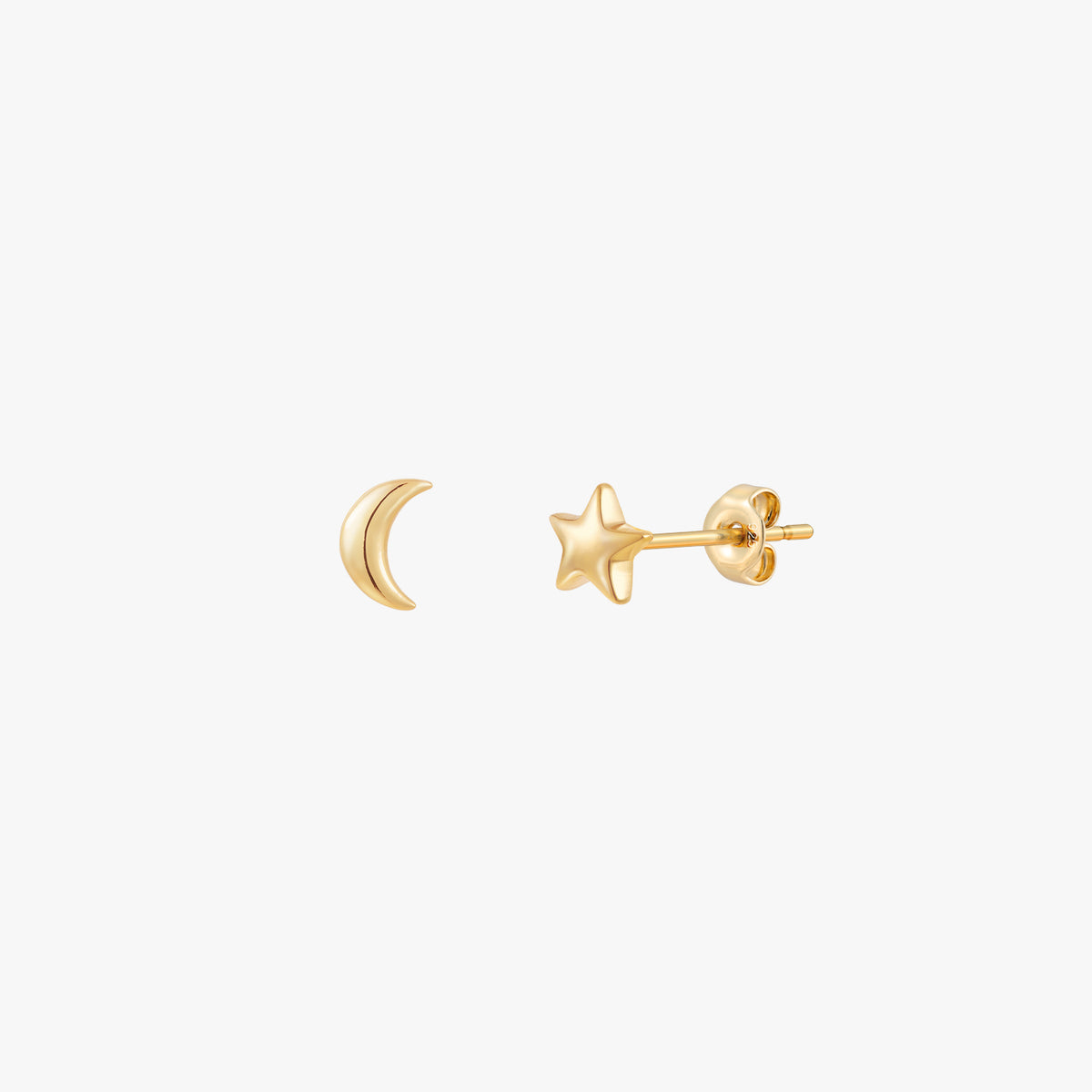 Bijou Star Moon Stud Earrings