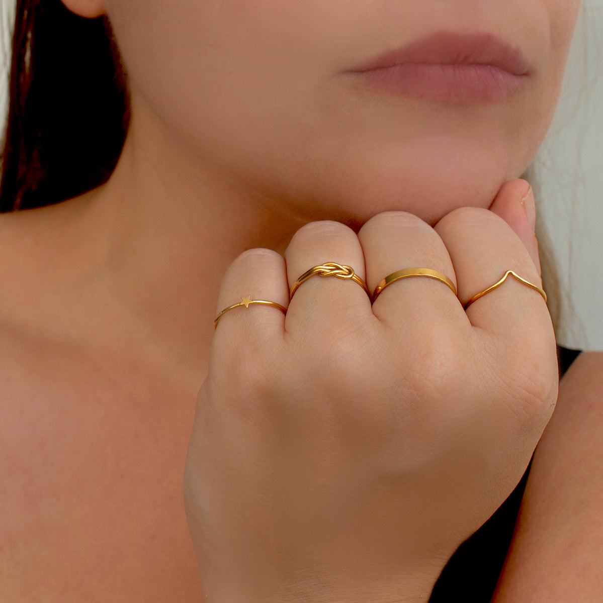 Chevron Ring Gold – J&CO Jewellery