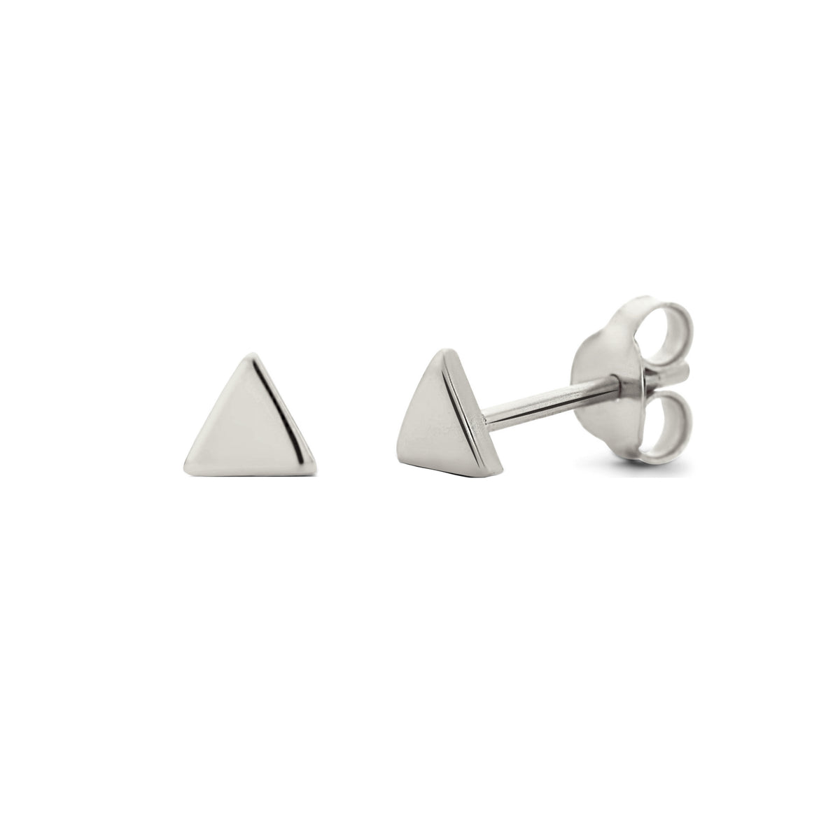 Women's Silver Pyramid Stud Earrings in Sterling Silver by Quince