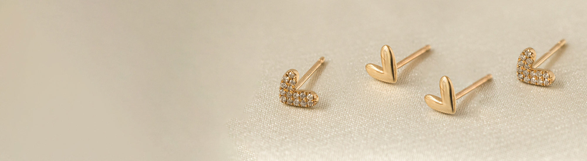 14K Solid Gold Stud