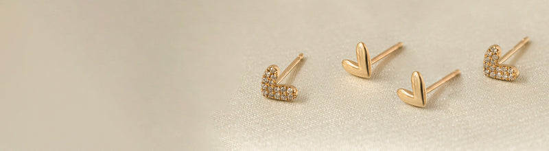 14K Solid Gold Stud