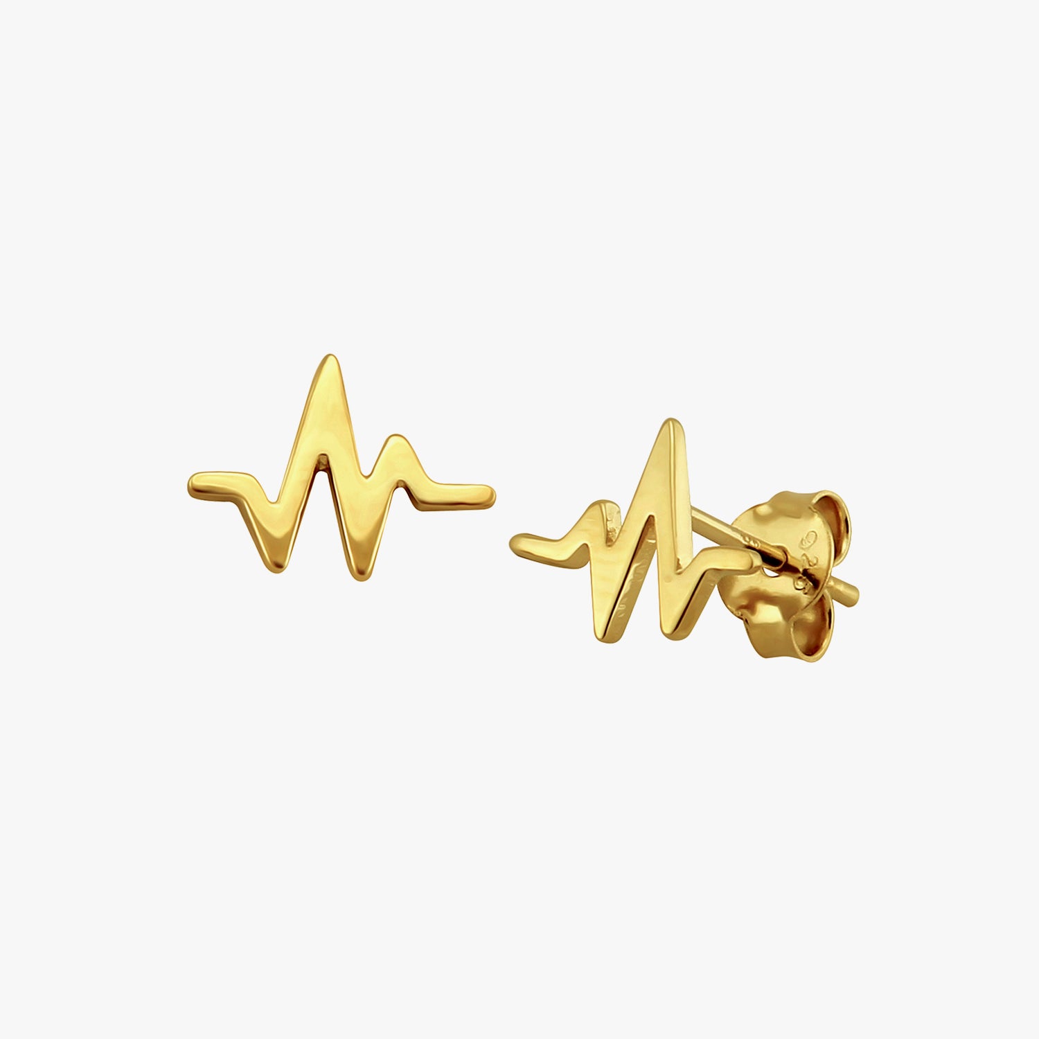 Heart Beat Stud Earrings