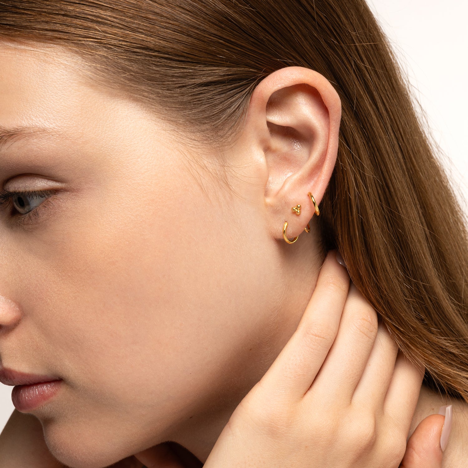 U7 Jewelry Custom Name Earrings Moon Hoop Drop Earrings For Women - U7  Jewelry