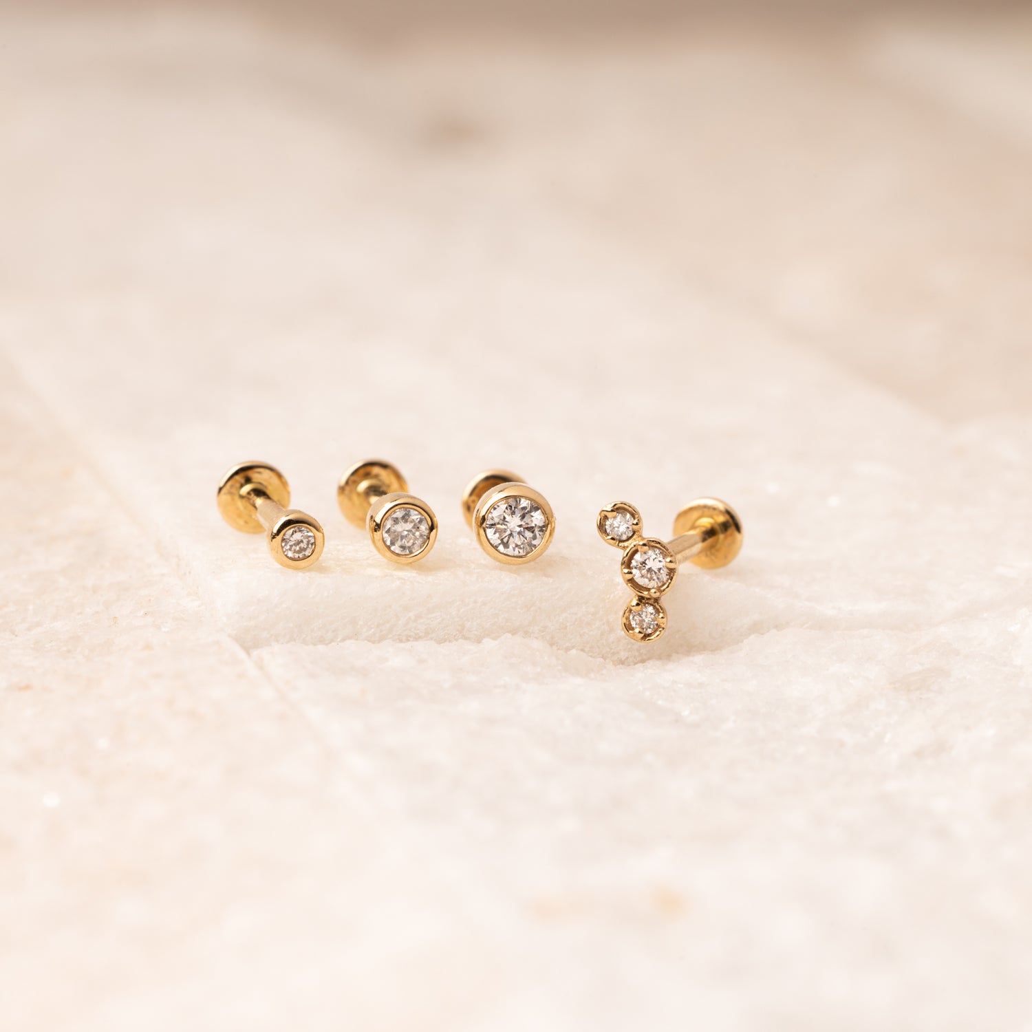 14K Solid Gold Stud Earrings, Birthstone Earrings, 14K Gold Studs – AMYO  Jewelry