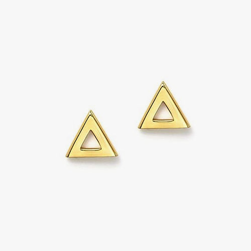 Triangle Out Stud Earrings