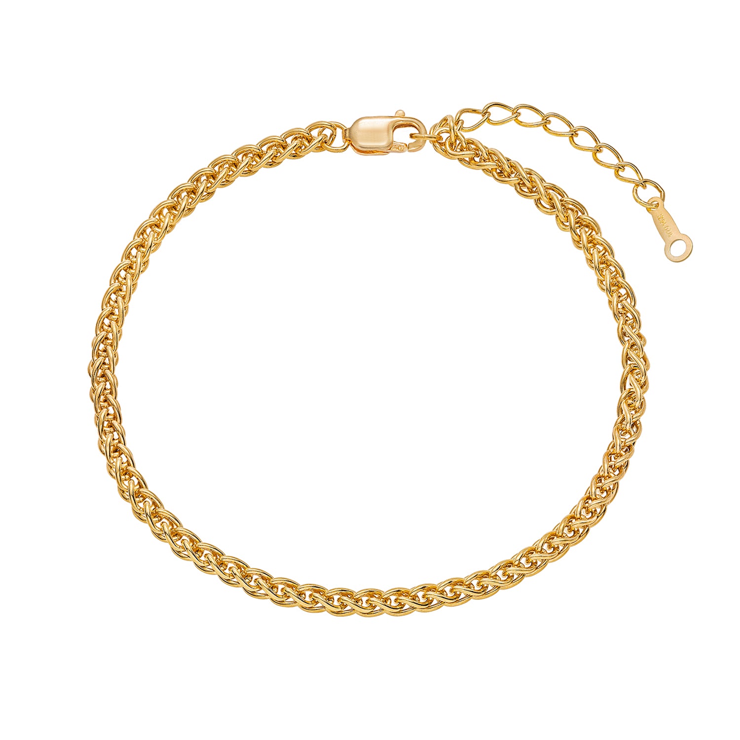 Statement Wheat Chain Bracelet