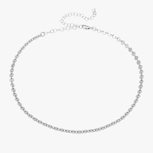 Coin Disc Choker Necklace