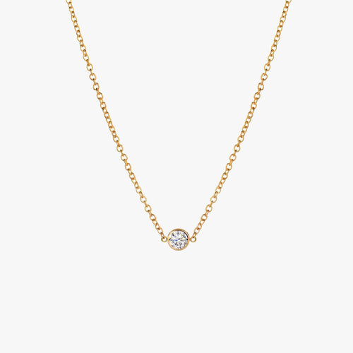 Minimal Dainty Sparkly Bezel Choker