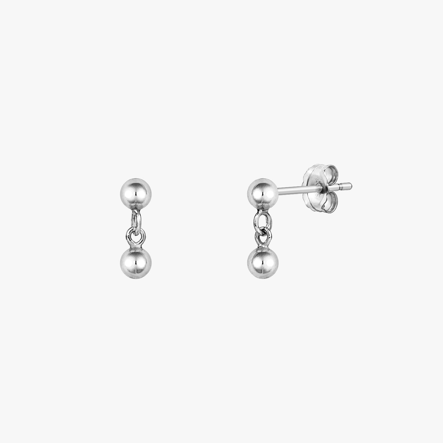 Sterling Silver Ball End Short Frenchi Threader Earrings hotsell