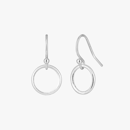 Small Circle Drop Earrings