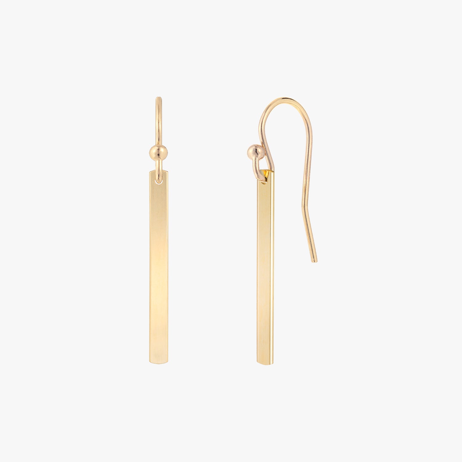 Sleek Bar Drop Earrings