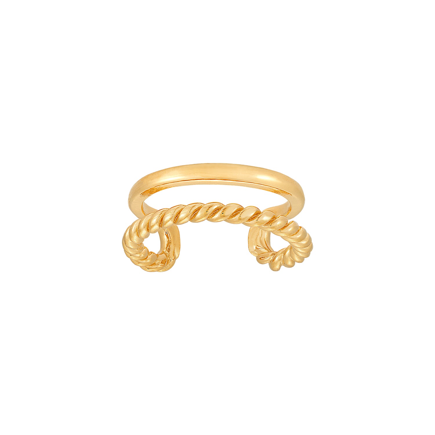 14k Yellow Gold Twisted Tinsel Chain Bracelet