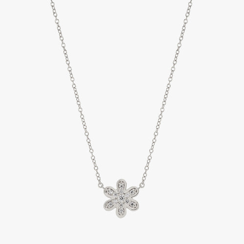 Pave Daisy Necklace