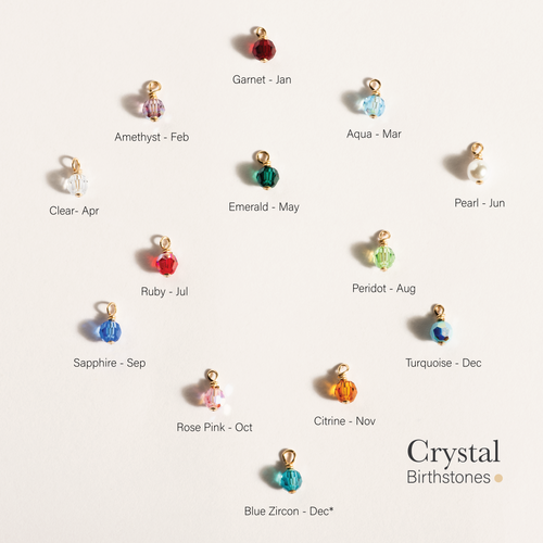 Personalized Birthstones Crystal Disc Bracelet