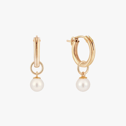 Pearl Hoop Earrings – J&CO Jewellery