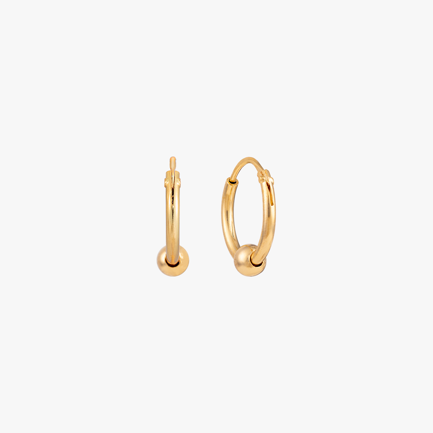 Sole Ball Hoop Earrings