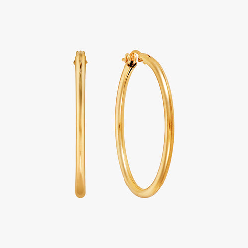 Modern Around Large Hoop Earrings