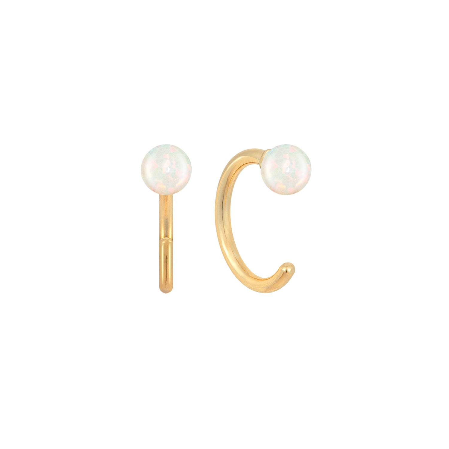 J&CO Jewellery Small Endless Hoop Earrings Gold