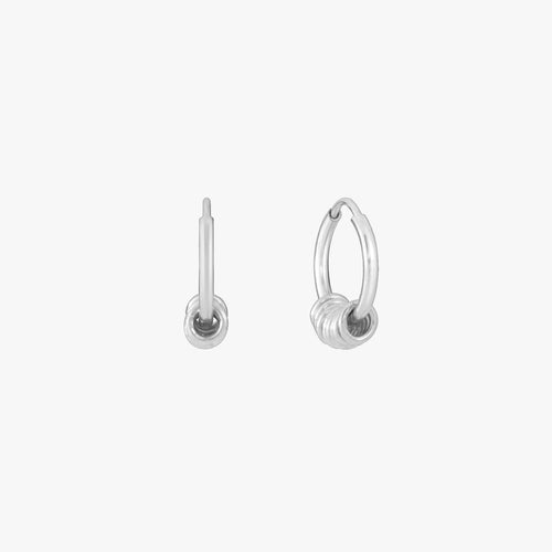 Tiny Charm Hoop Earrings