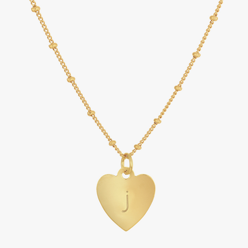 Personalized Heart Satellite Necklace