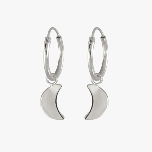 Moon Mini Hoop Earrings