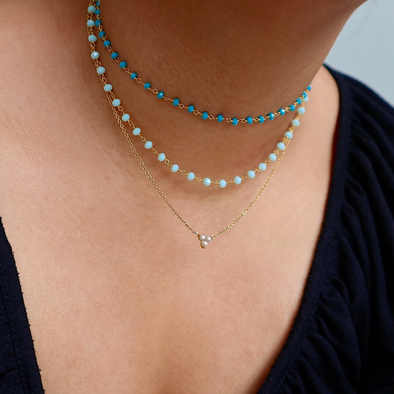 Trinity Pearl Necklace