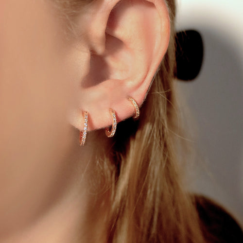 Eternity Conch Hoop Earring 10mm