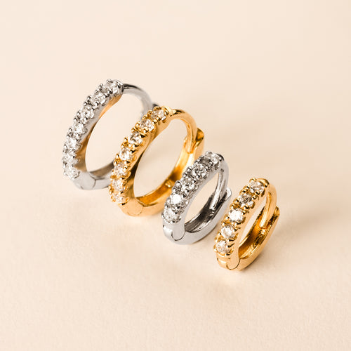 Color:Yellow Gold|Option:Single Color:Yellow Gold|Option:Pair Color:White Gold|Option:Single Color:White Gold|Option:Pair