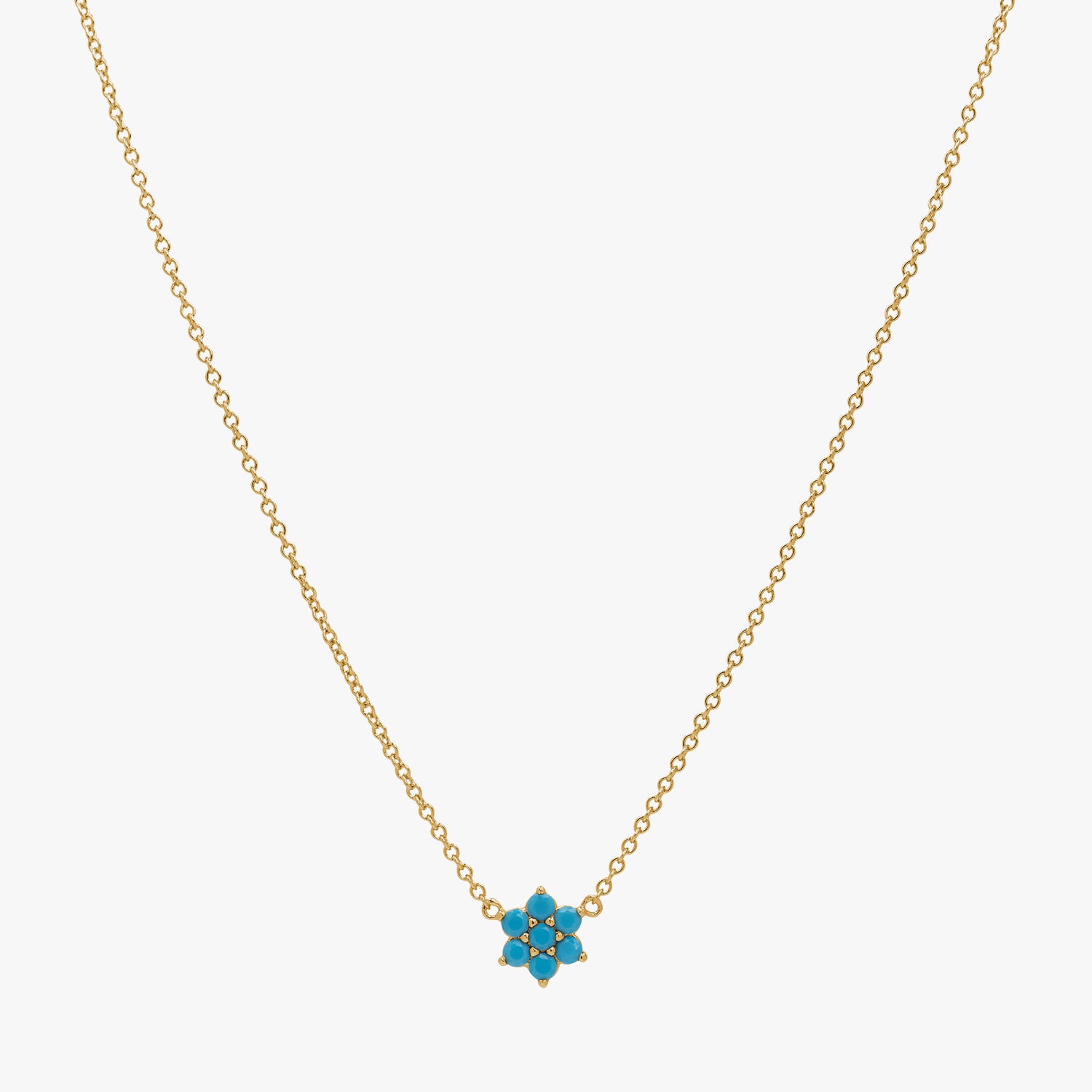 Turquoise Flower Necklace