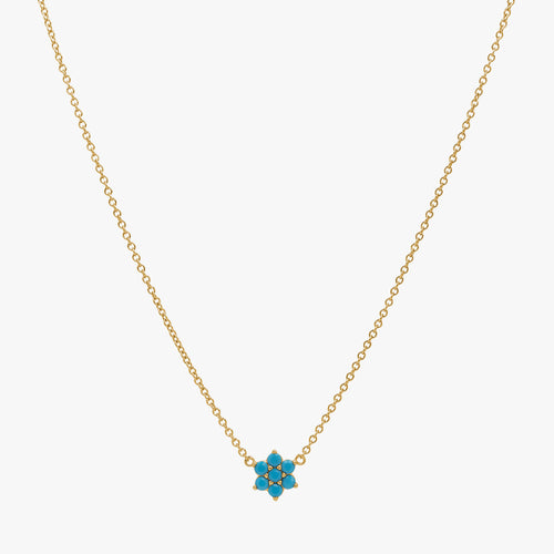 Turquoise Flower Necklace