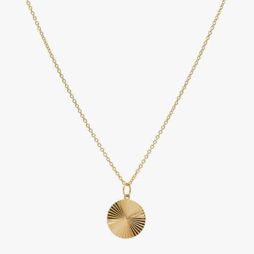 Sunbeam Disc Necklace