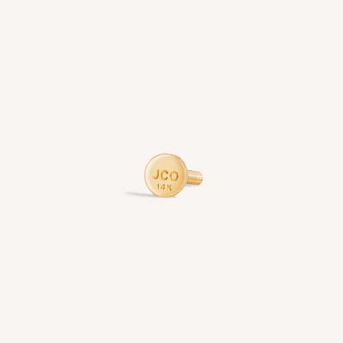 14K Solid Gold Single Hummingbird Flat Back Earring – J&CO Jewellery