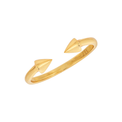 Spike Open Ring Gold
