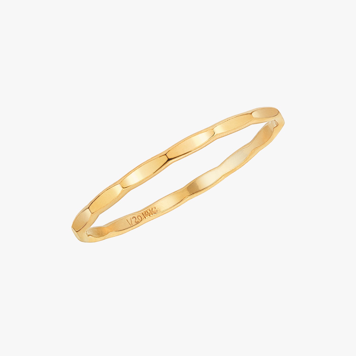 Hammered Band Ring Gold – J&CO Jewellery