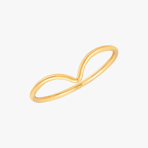 Chevron Ring Gold