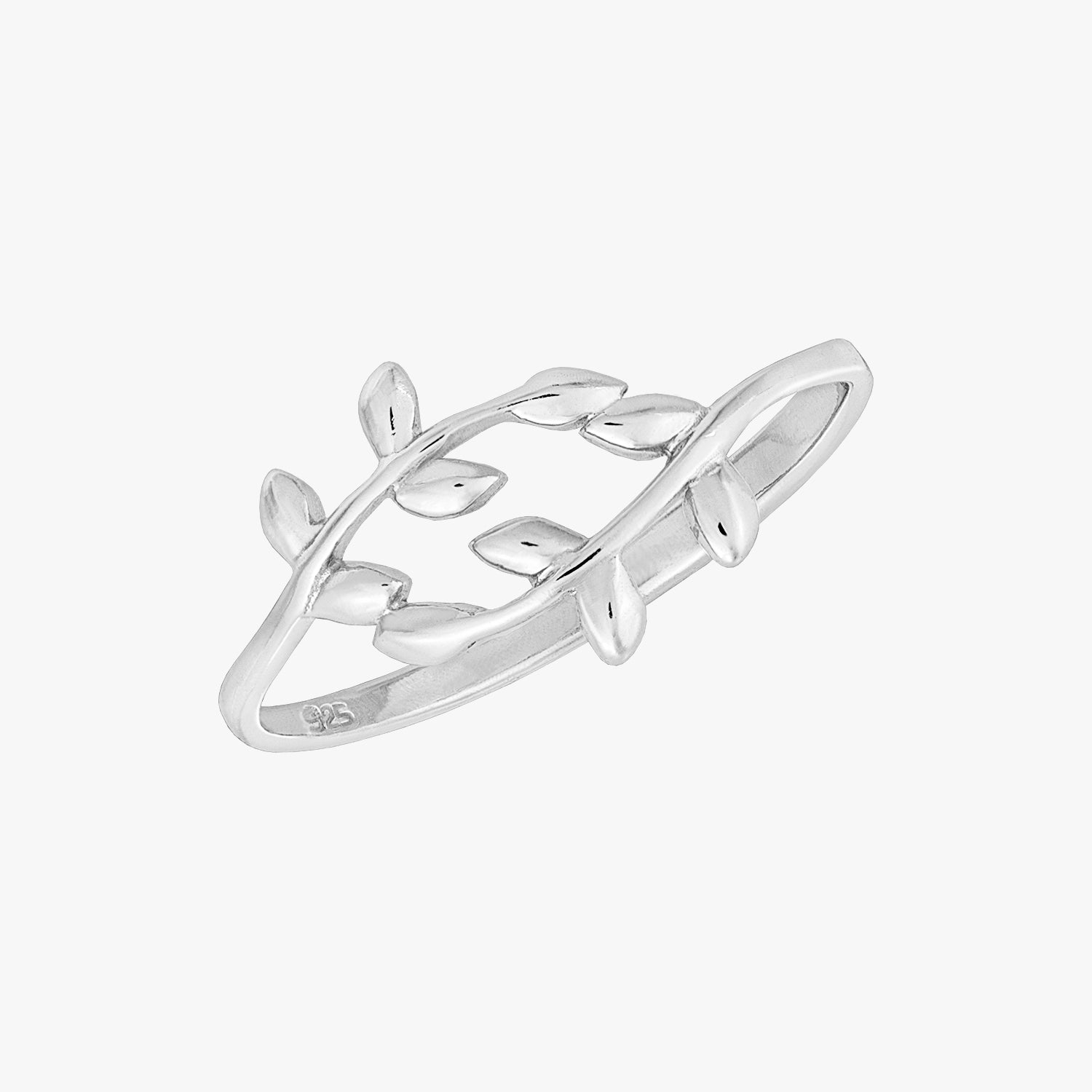 Vine Leaf Ring Silver