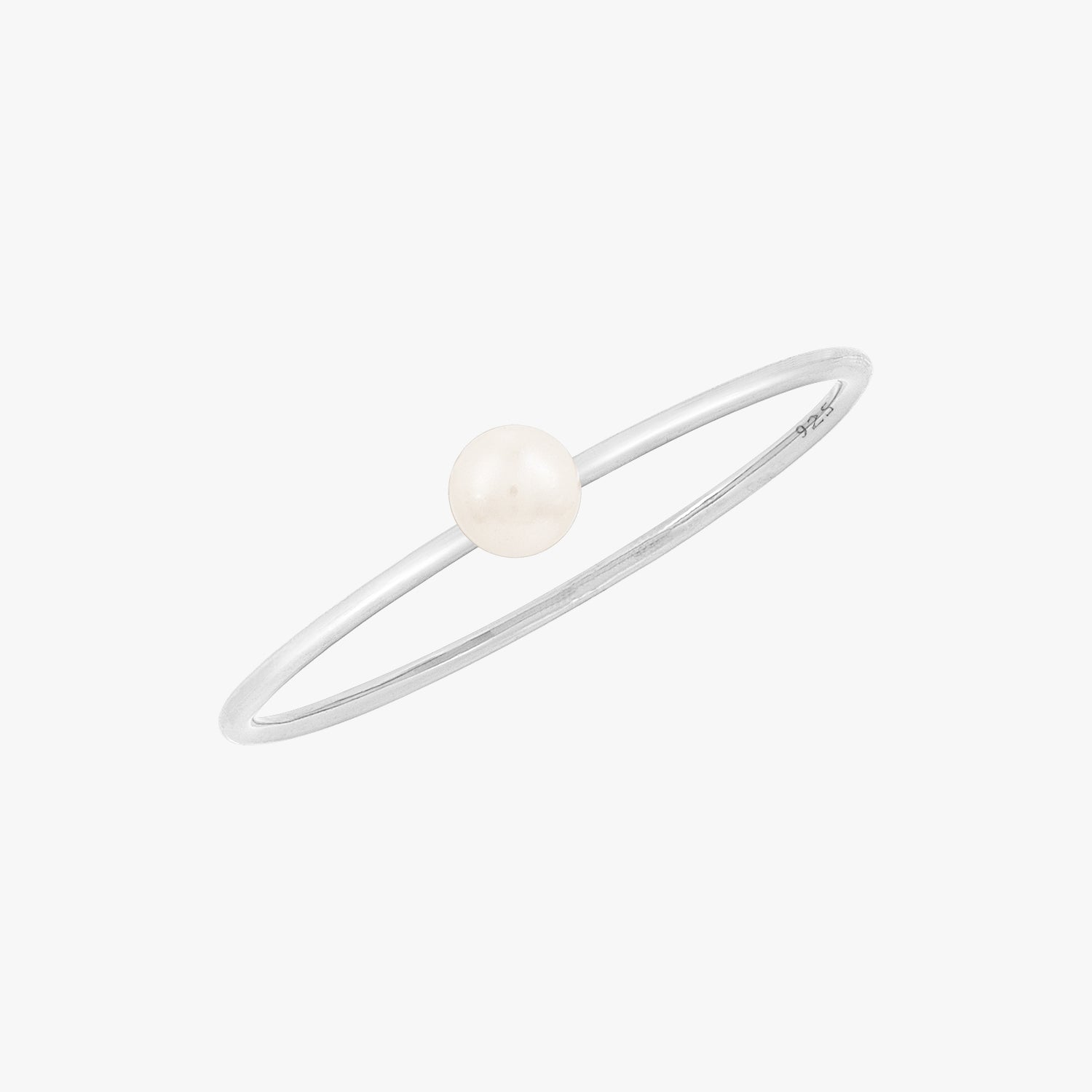 Mini Pearl Ring Silver