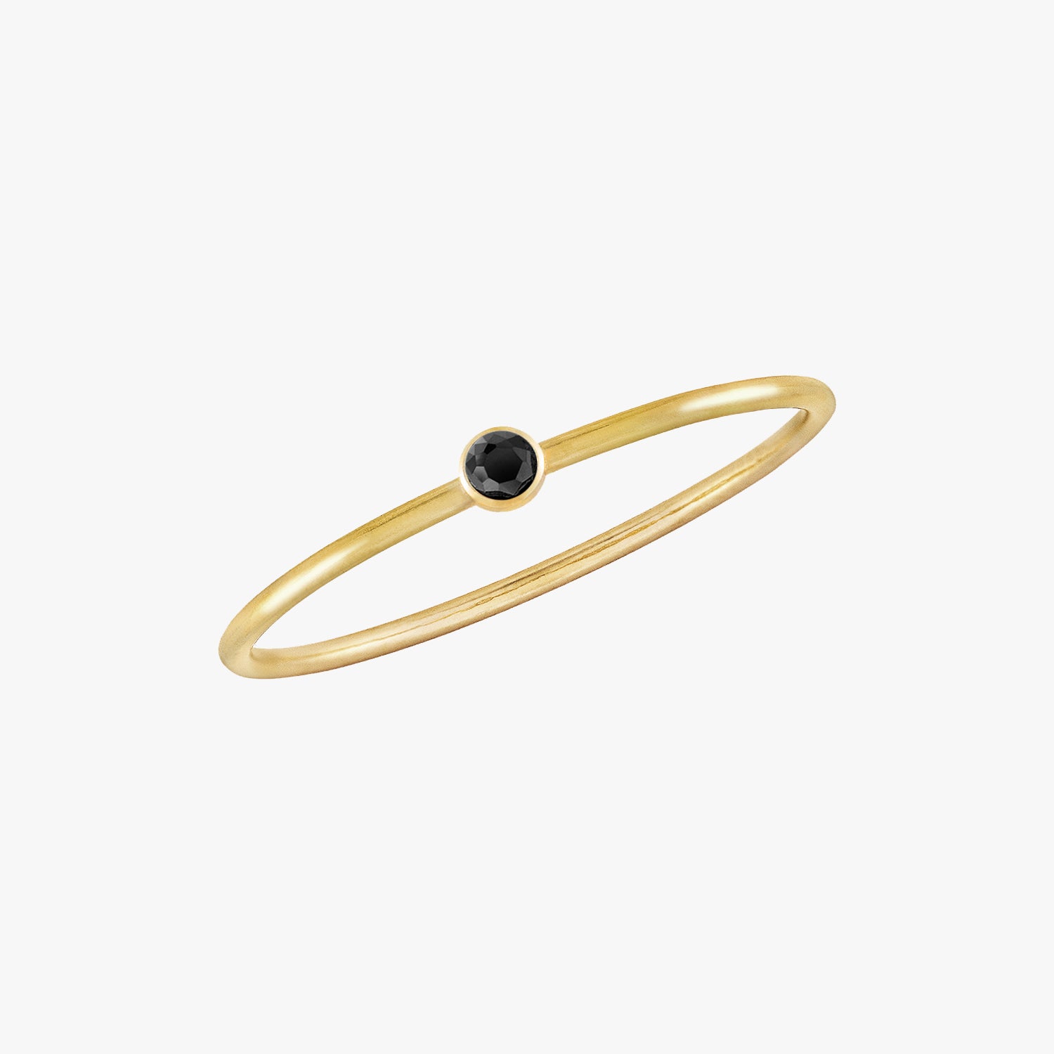 Mini Black Bezel Ring