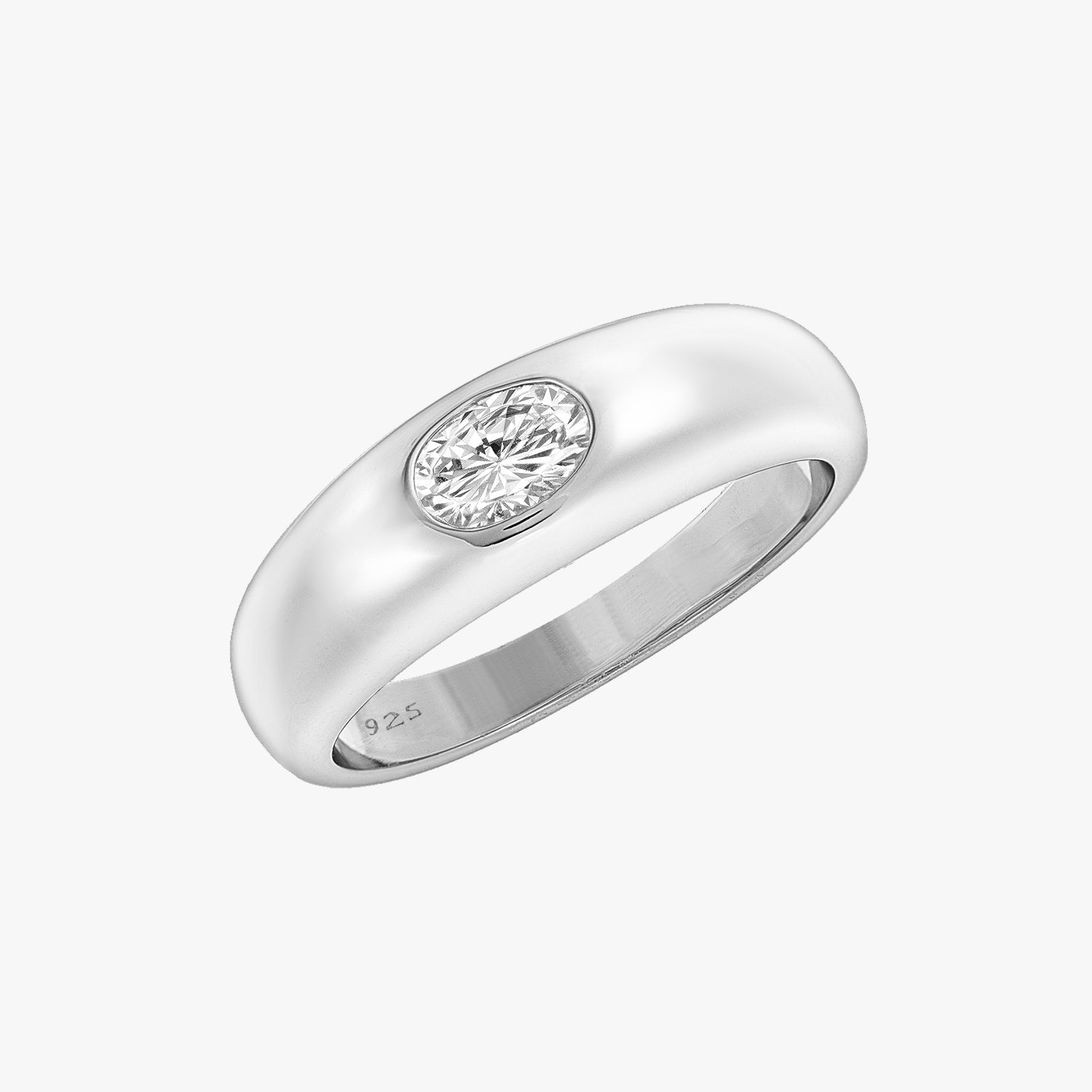 Marquise Dome Ring Silver