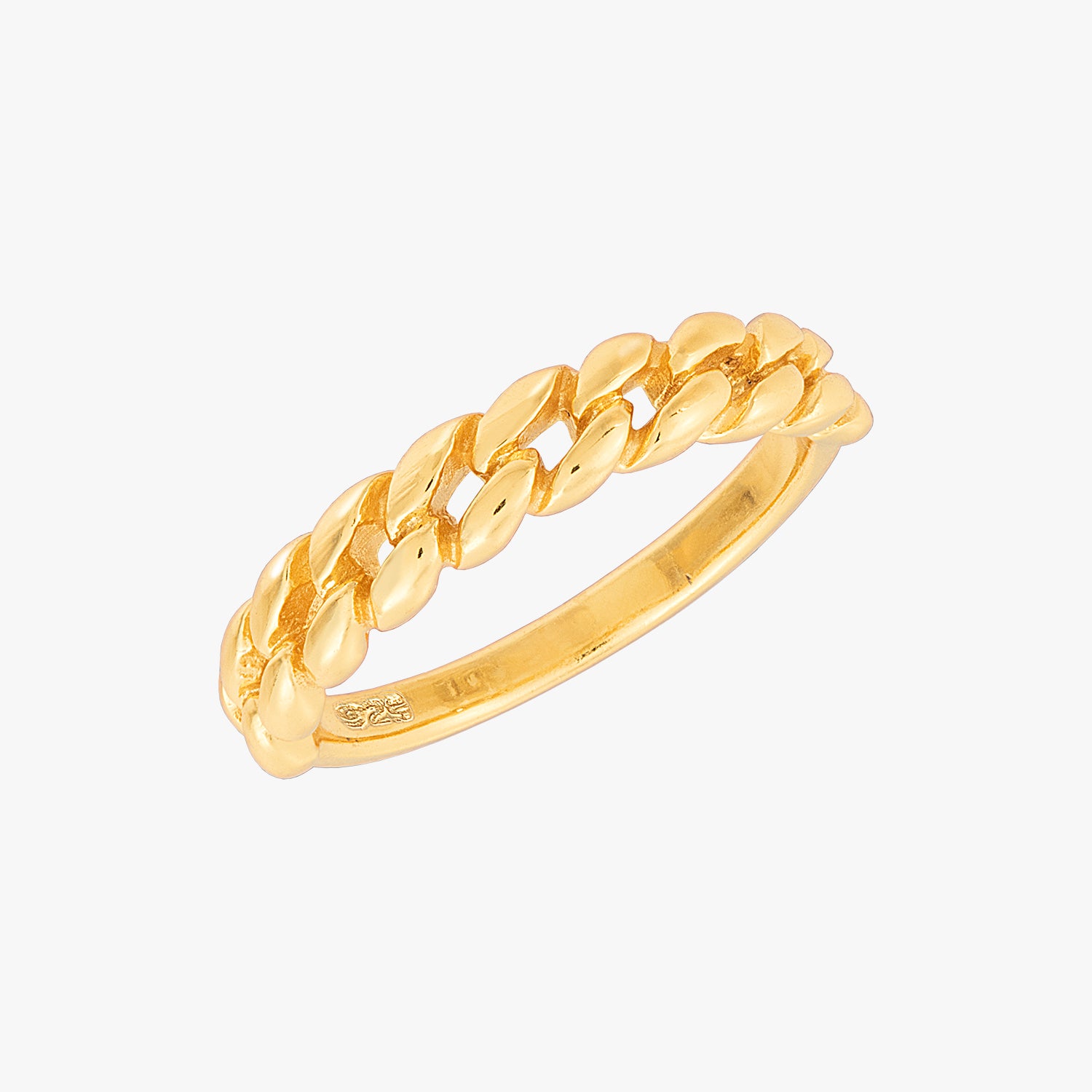 Delilah Chain Ring Gold