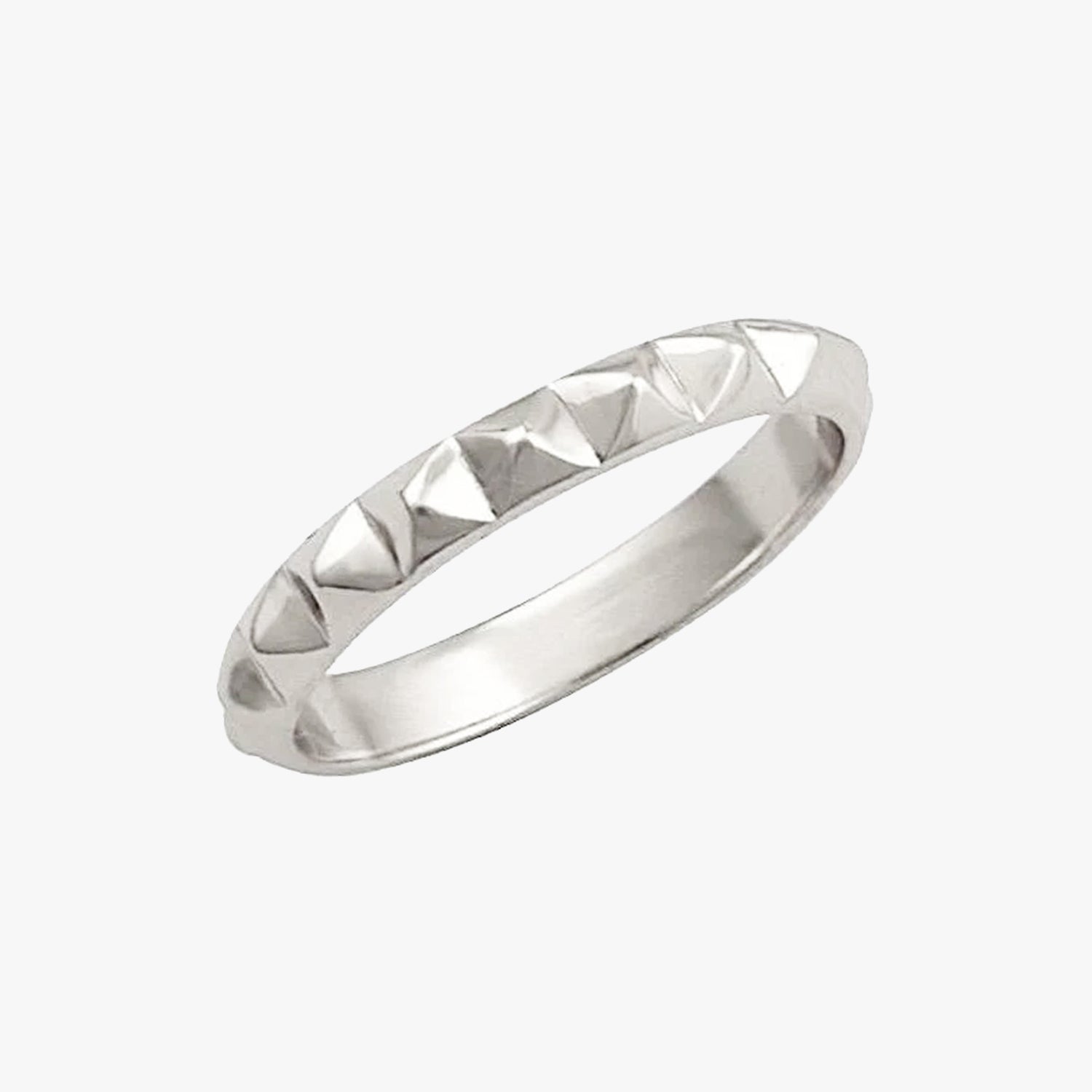 Nour Pyramid Ring Silver