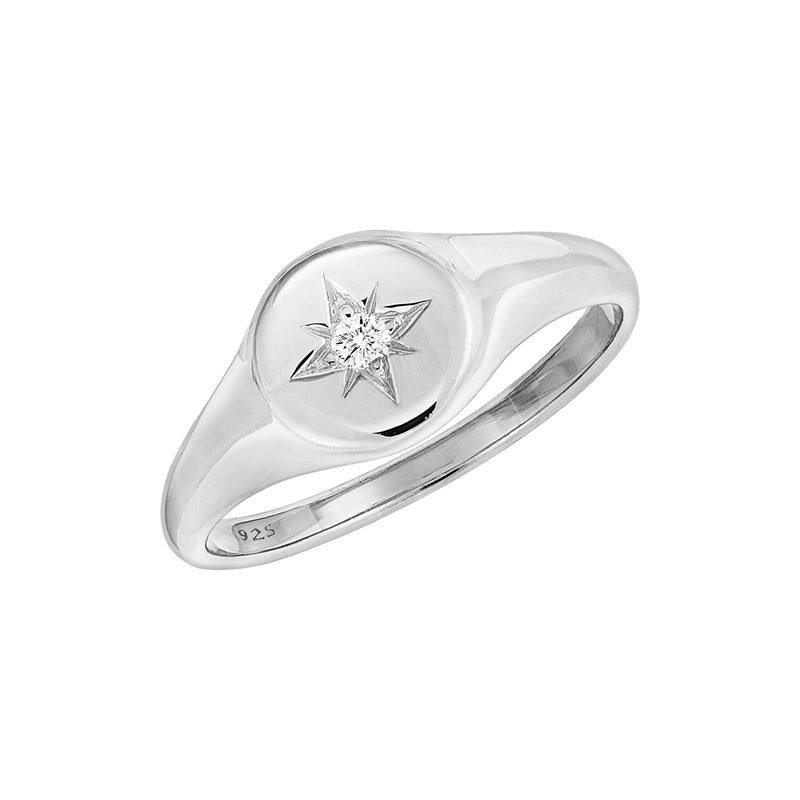 Star Signet Ring Silver – J&CO Jewellery
