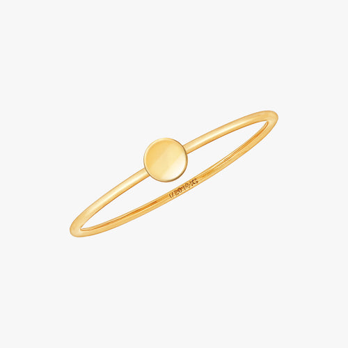 Mini Disc Stacking Ring Gold