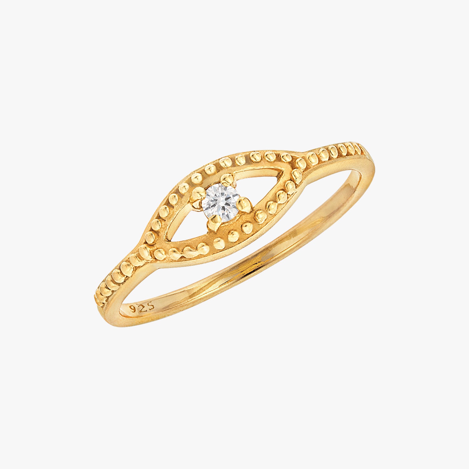 Evil Eye Ring Gold