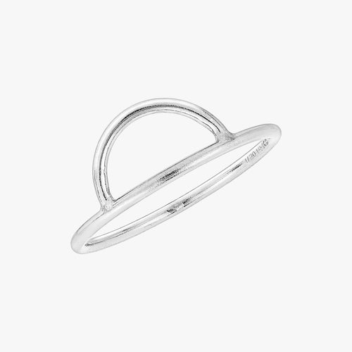 Minimal Arc Ring Silver