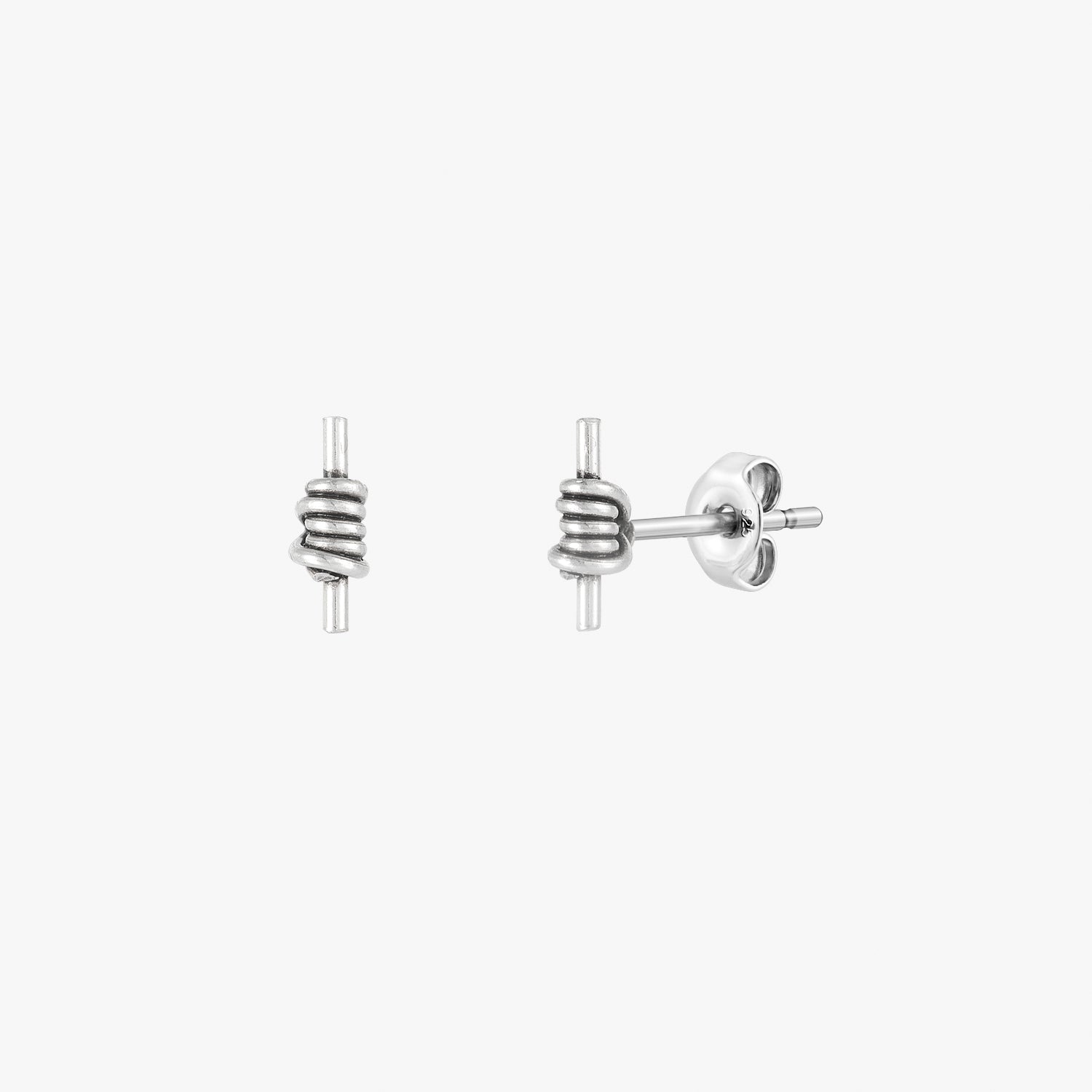 Knot Bar Stud Earrings