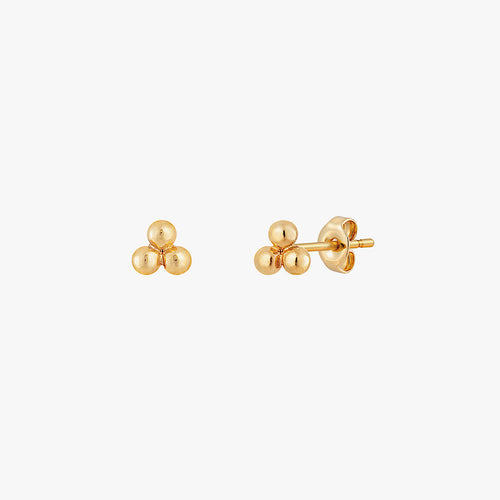 Trinity Ball Stud Earrings