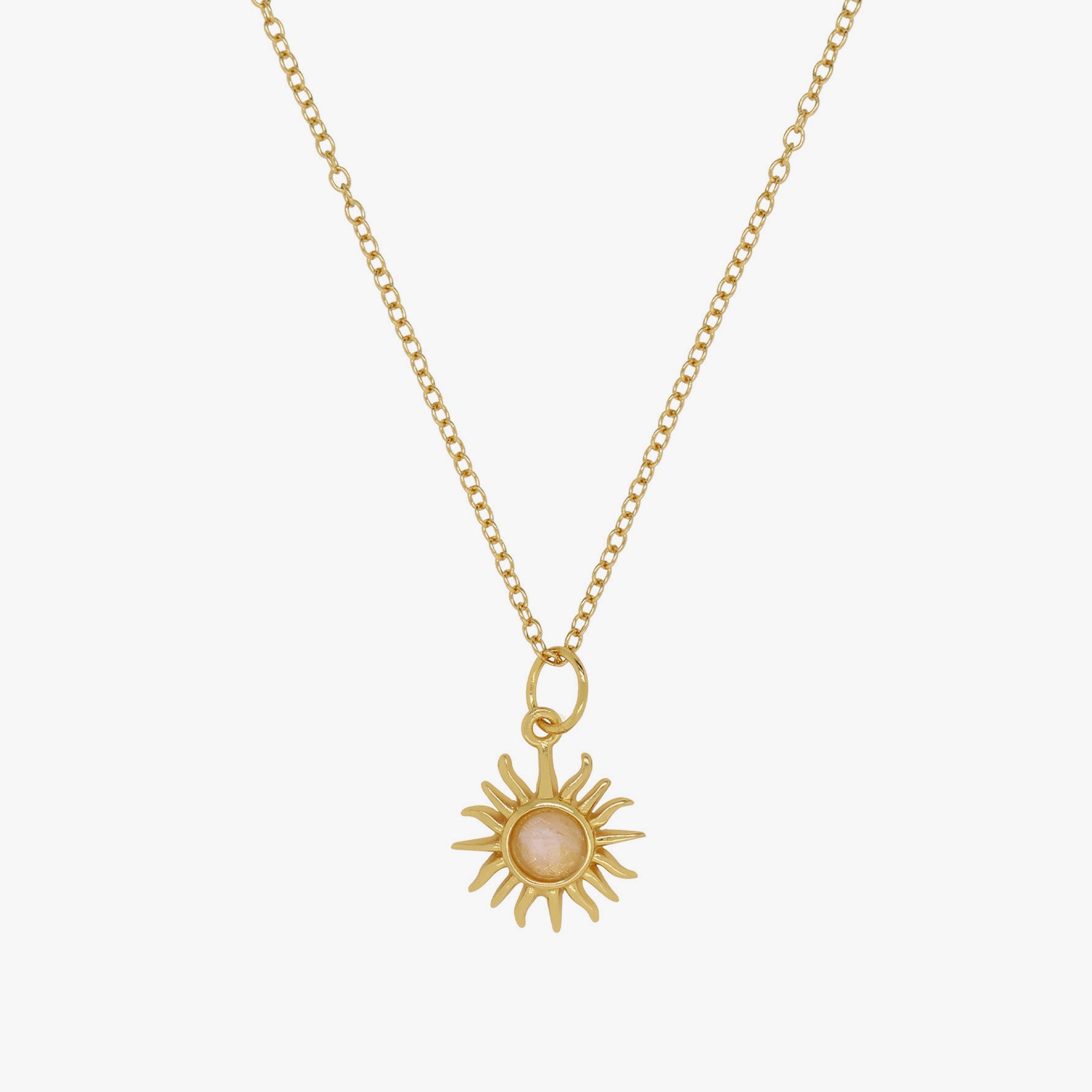 Moonstone Sun Necklace