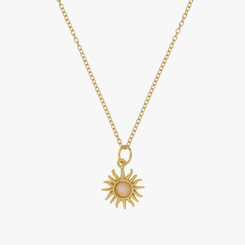 Moonstone Sun Necklace