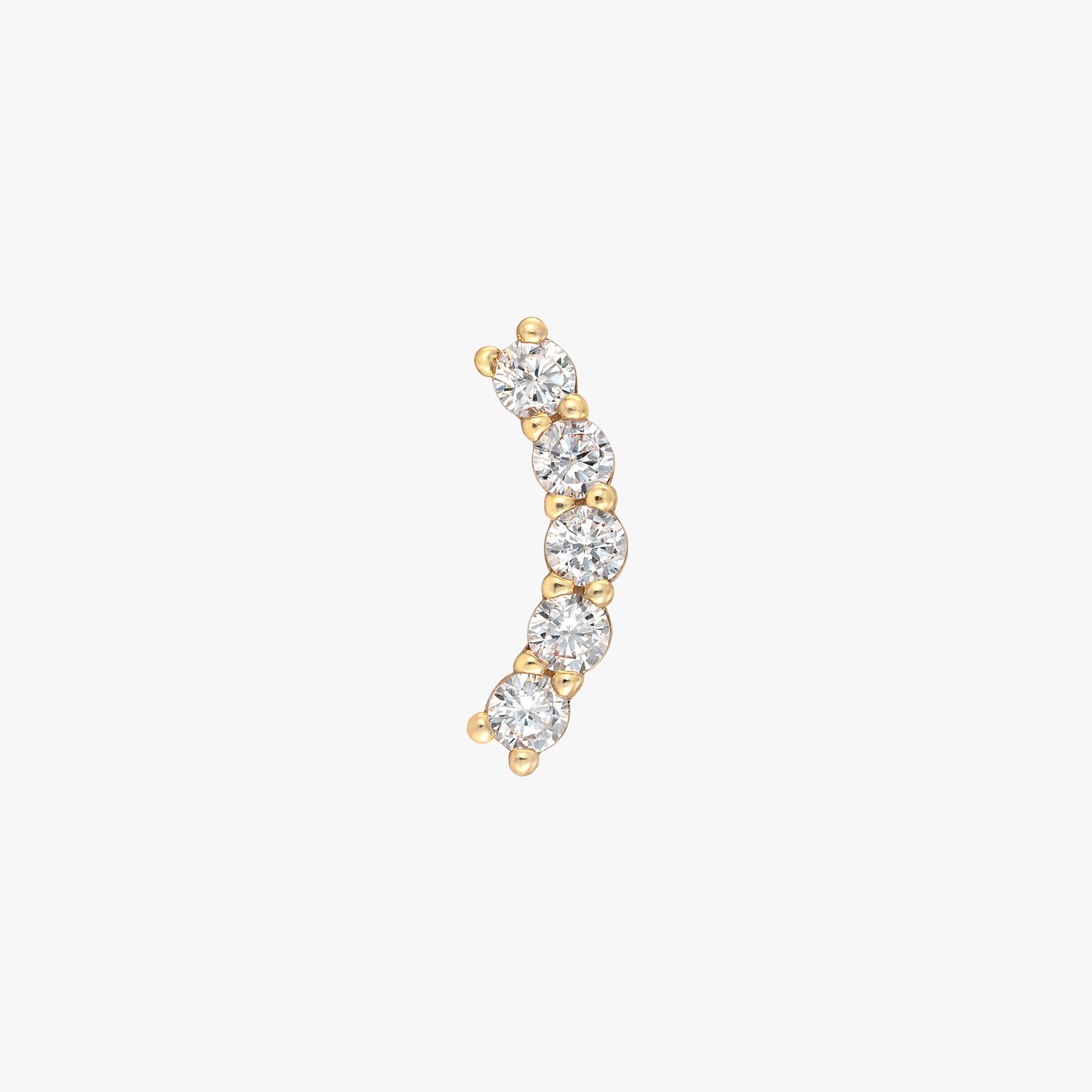 CZ Curve Cartilage Labret – J&CO Jewellery